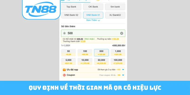 Quy định về thời gian mã QR có hiệu lực